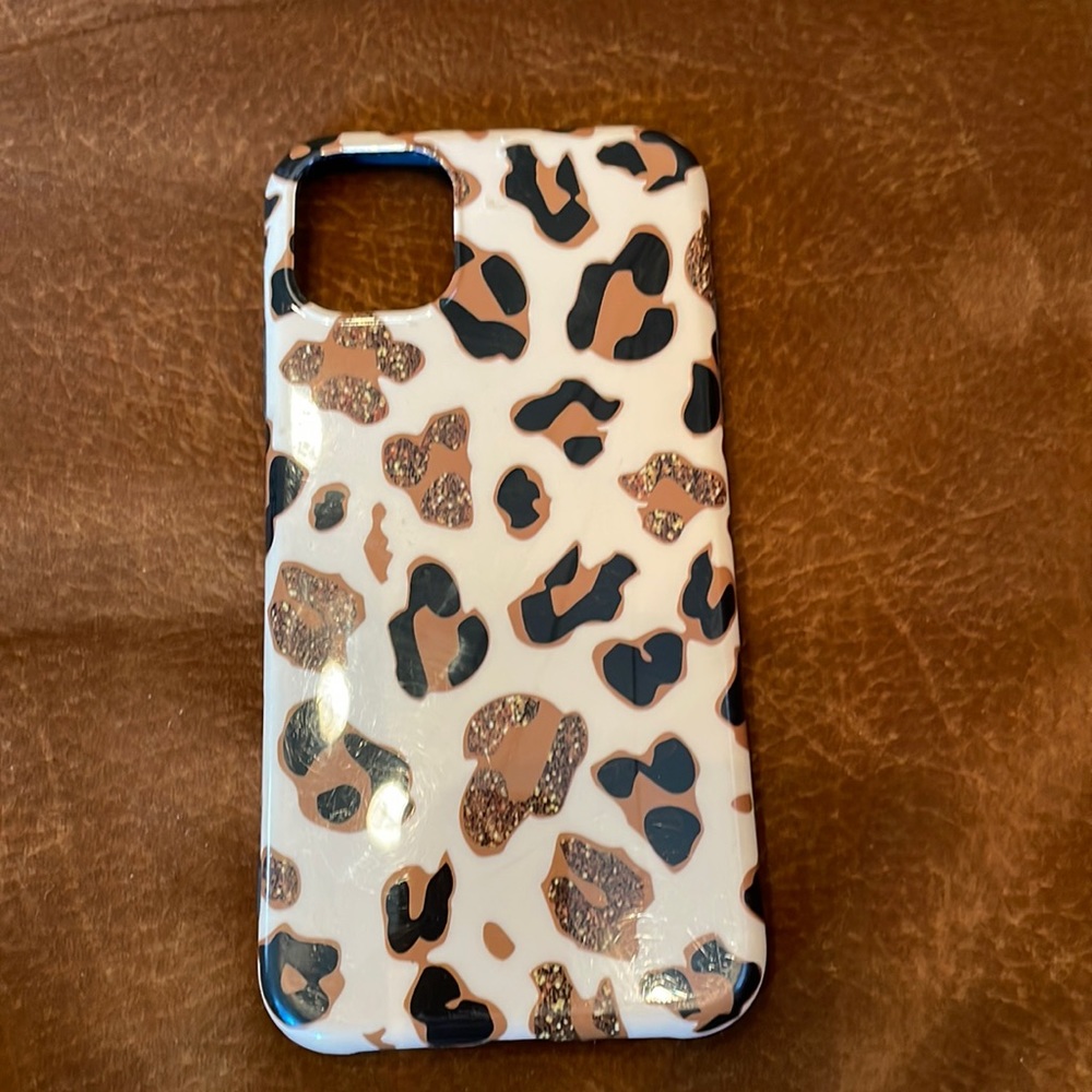 EUC Leopard print iPhone case